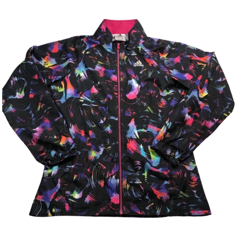 ADIDAS • Windbreaker Jacket Track Gym Workout Coverup